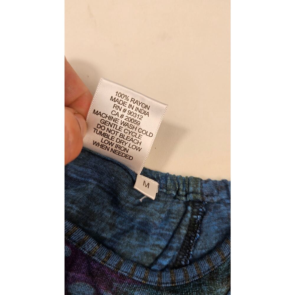 Parsley & sage boho patchwork sleevless summer dress sz M tie-dye EUC comfort - Picture 5 of 7